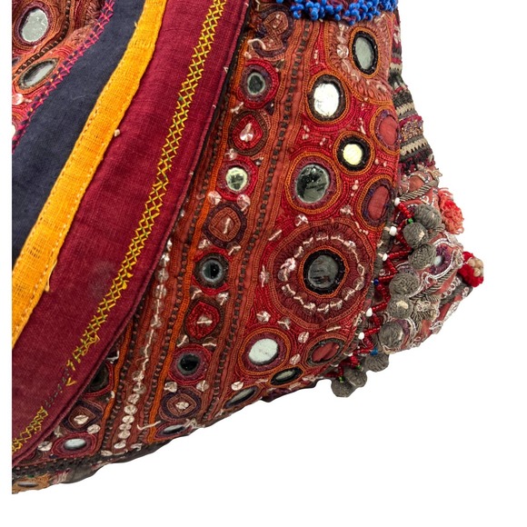Simone Camille Embroidered Beaded Boho Bag Vintage Antique Textiles EUC - Picture 8 of 16